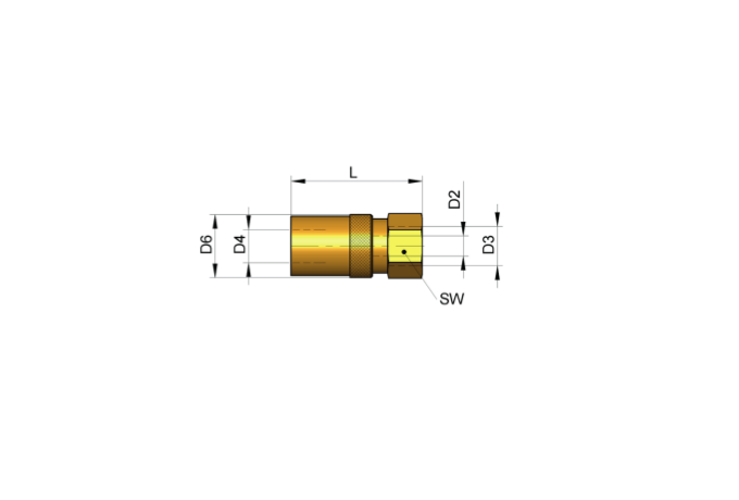 S3420 Schnellkupplung, US-Standard, gerade, mit/ohne Ventil, mit Innengewinde